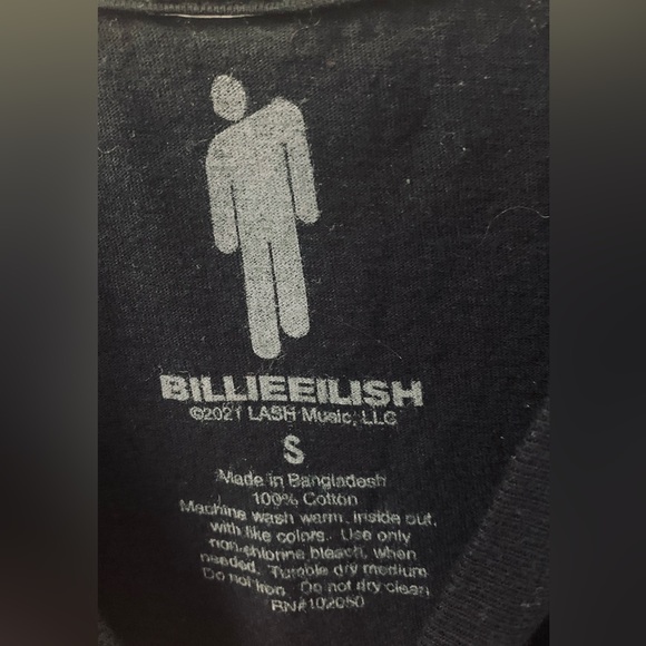 Billie Eilish Concert T Like New SZ Small - Picture 2 of 3